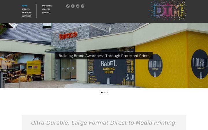 Screenshot of dtmprint.com