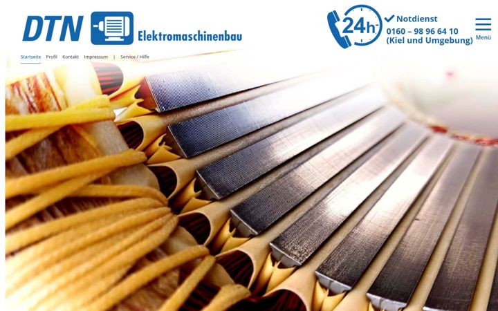 Kuvakaappaus sivustosta dtn-nord.de