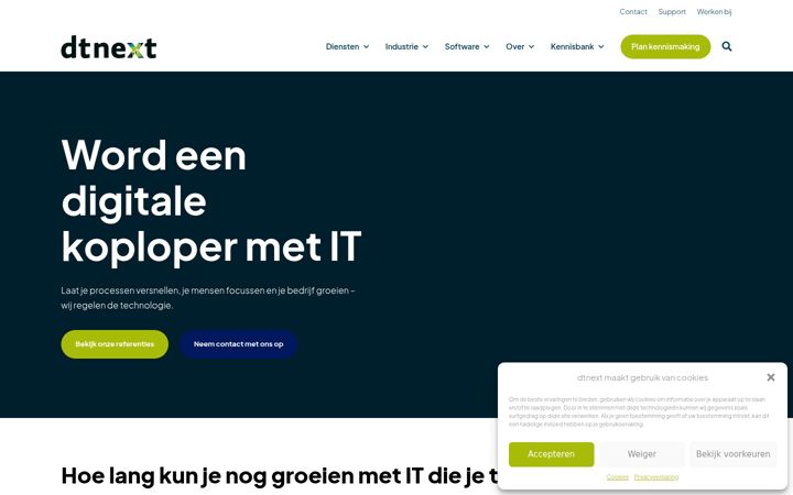 Ekraanipilt saidist dtnext.nl
