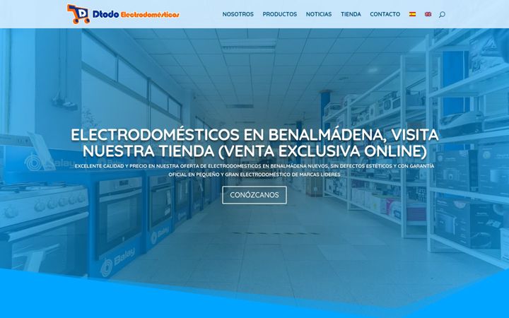 Screenshot of dtodoelectrodomesticos.com