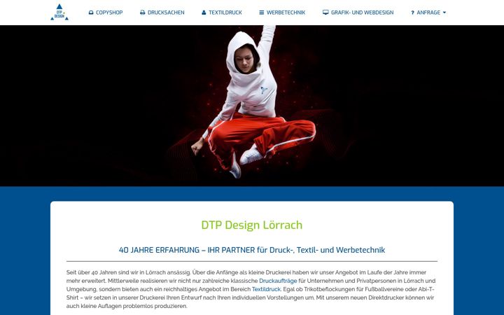 Screenshot of dtp-design-loerrach.de