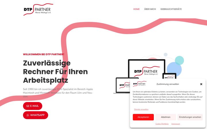 Screenshot of dtppartner.de