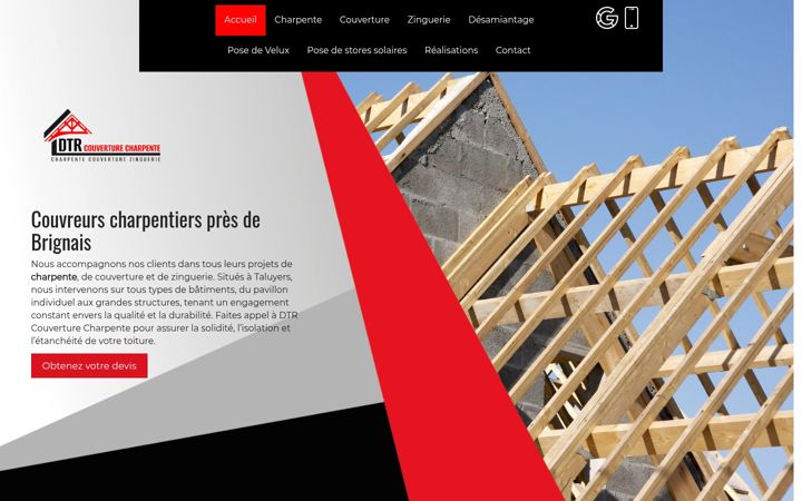 Screenshot of dtr-couverture.fr