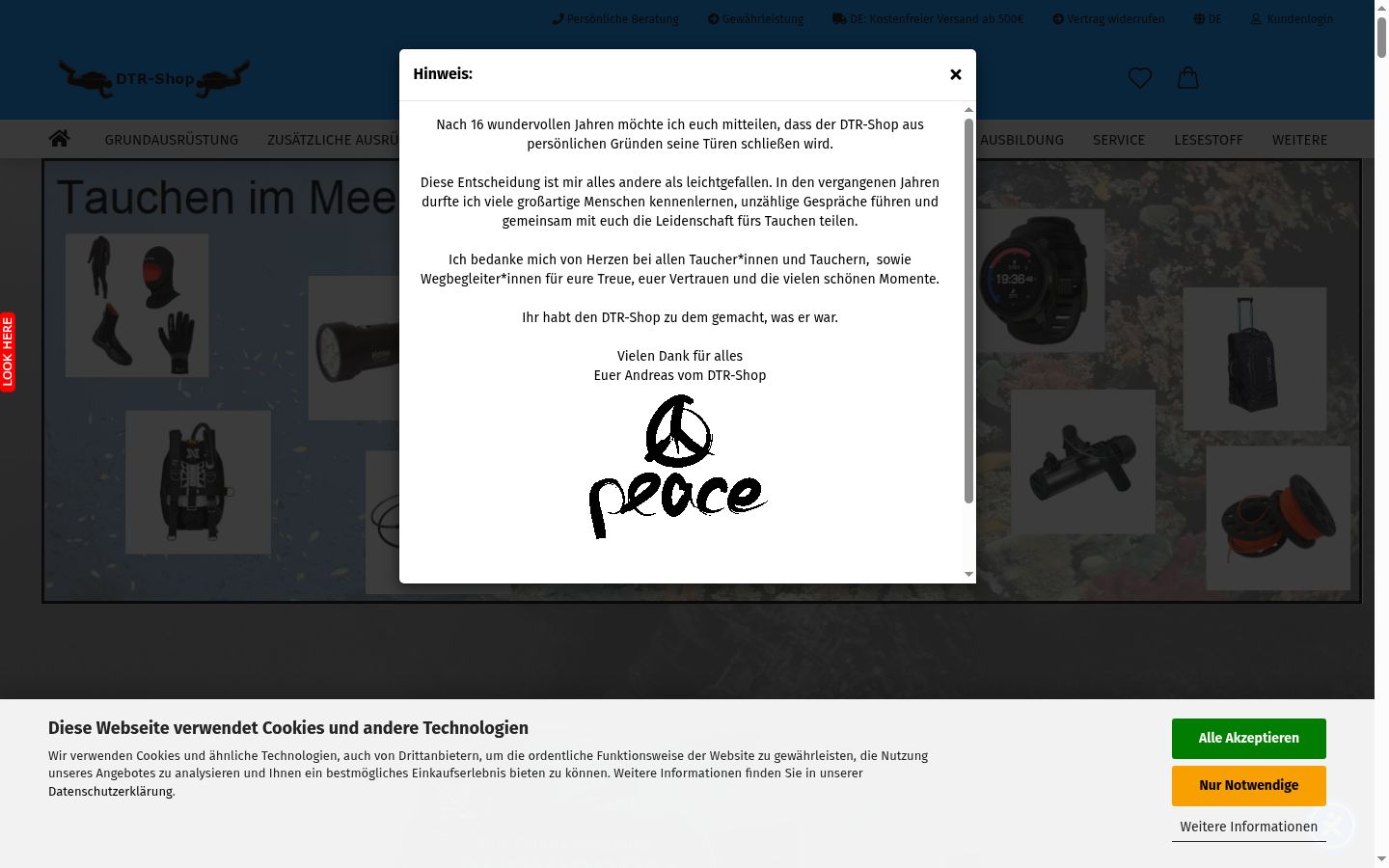 Screenshot tal-banner tal-kunsens muri qabel kwalunkwe interazzjoni