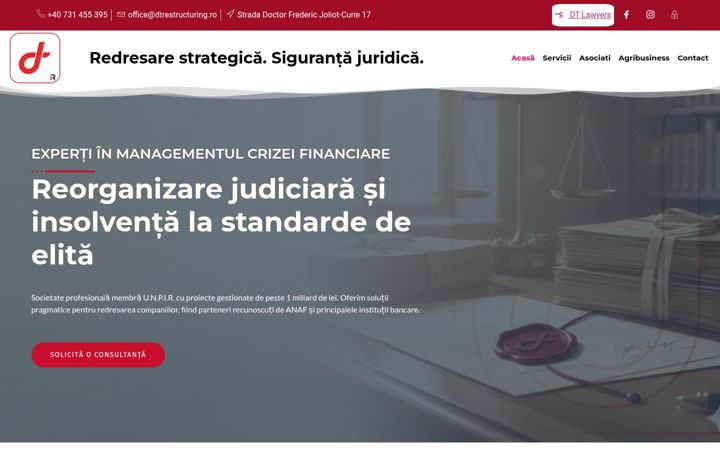 Képernyőkép: dtrestructuring.ro