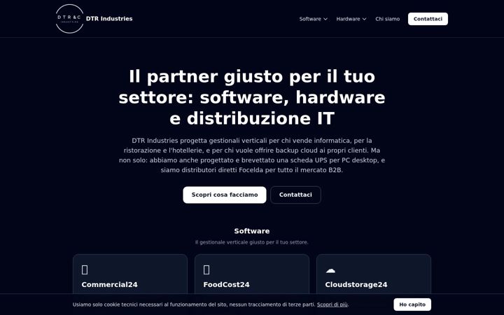 Screenshot of dtrindustries.com