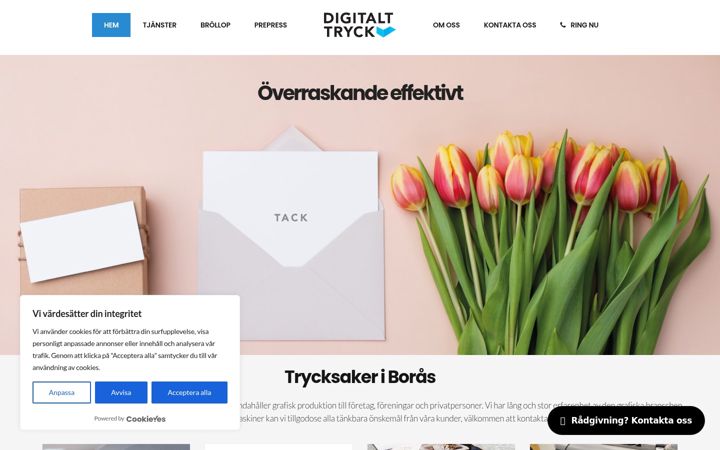 Screenshot ta' dtryck.se