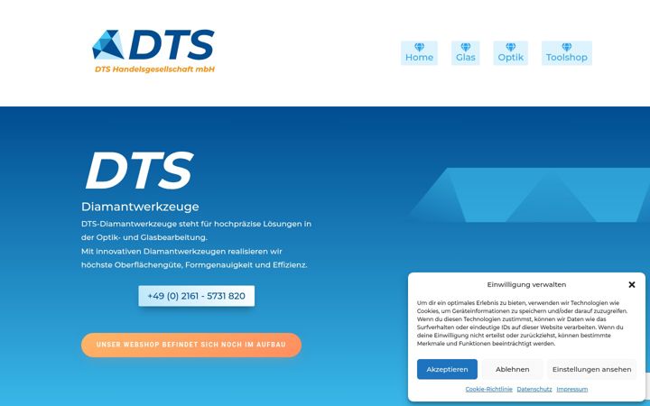 Screenshot of dts-diamantwerkzeuge.de