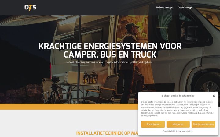 Screenshot of dts-energy.com