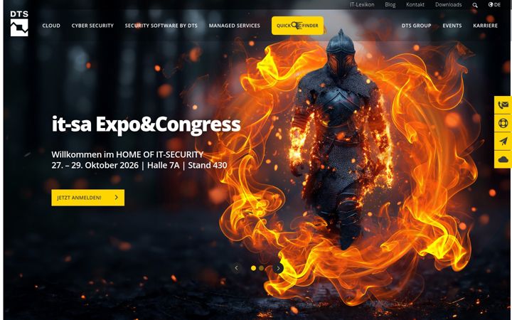 Screenshot of dts.de