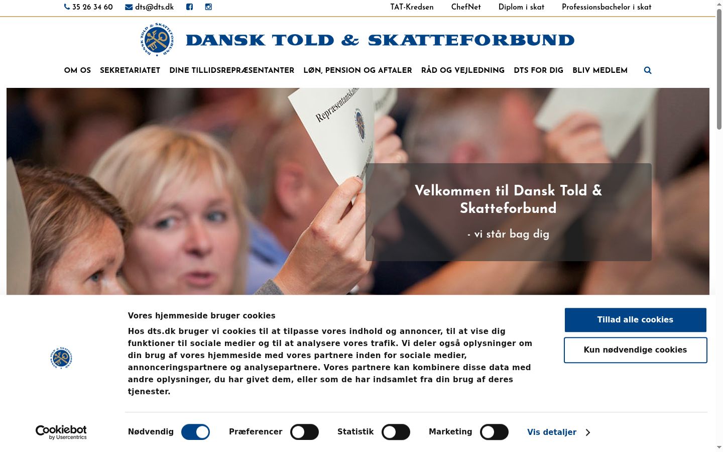 Screenshot tal-banner tal-kunsens muri qabel kwalunkwe interazzjoni