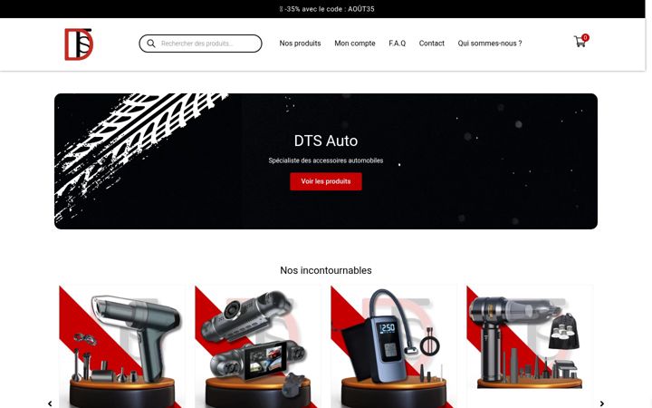 Screenshot di dtsauto.fr