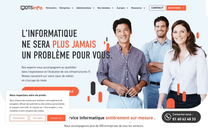 Screenshot di dtsinfo.fr