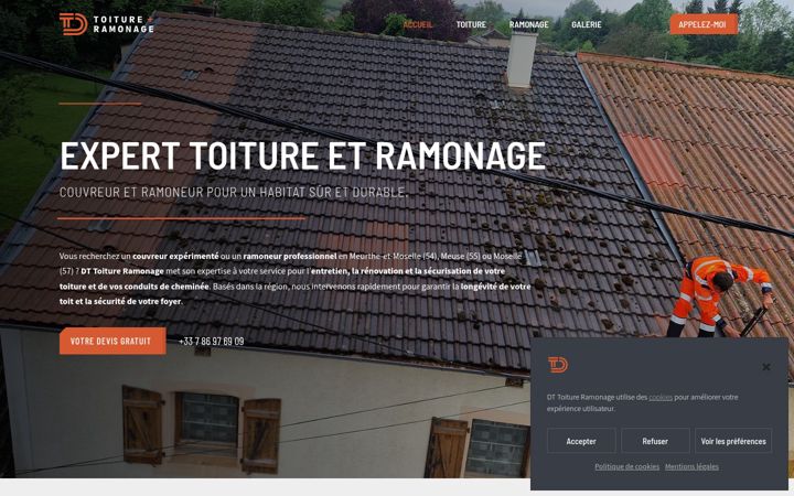 Screenshot ta' dttoitureramonage.fr