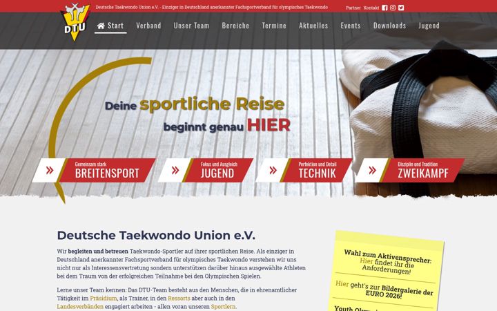 Screenshot di dtu.de