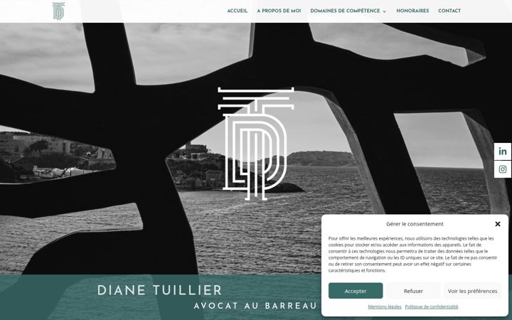 Screenshot of dtuillier-avocat.com