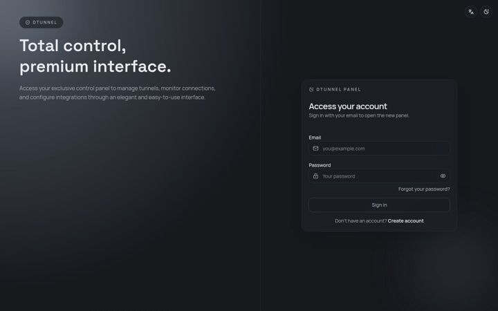 Screenshot of dtunnel.com.br