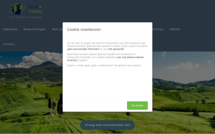 Screenshot di dtwtours.nl
