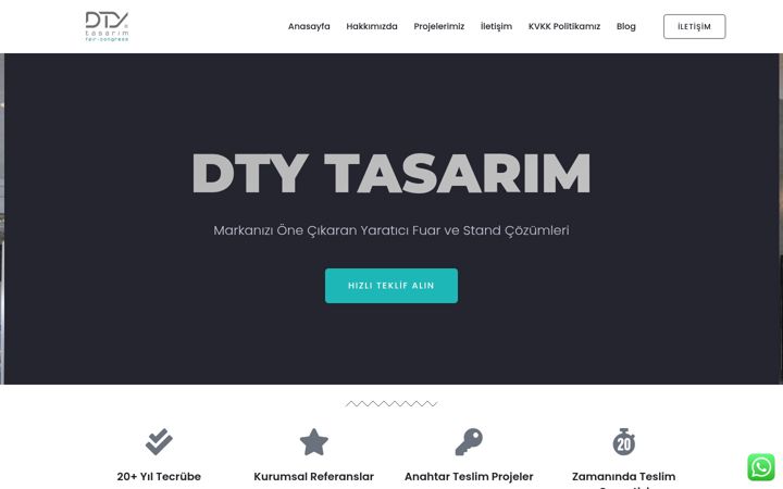 Screenshot of dtytasarim.com