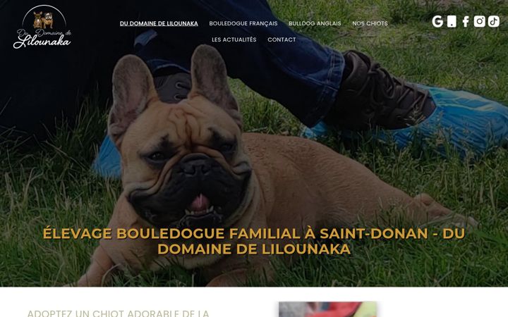 Screenshot of du-domaine-de-lilounaka.fr