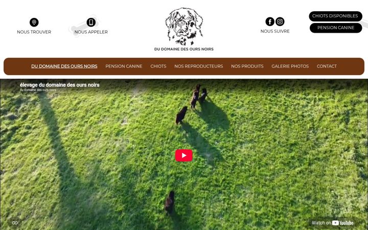 Screenshot of du-domaine-des-ours-noirs.fr