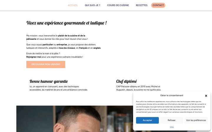 Screenshot of du-fun-aux-fourneaux.com