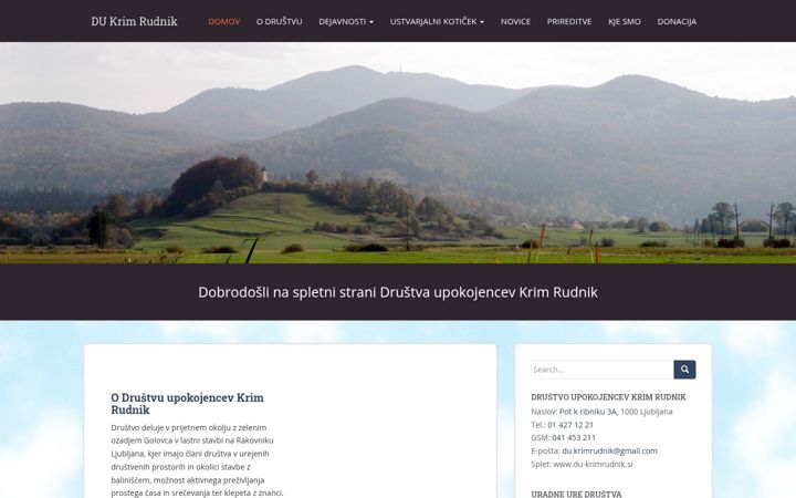 Snímek obrazovky du-krimrudnik.si