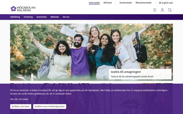 Screenshot of du.se