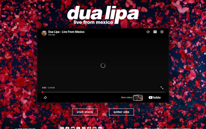 Screenshot of dua-lipa.de