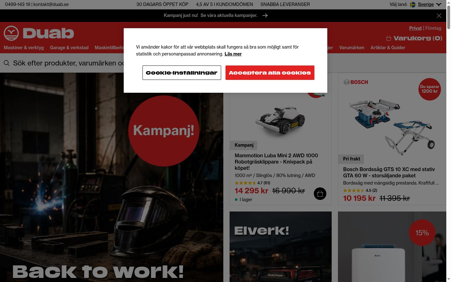 Screenshot tal-banner tal-kunsens muri qabel kwalunkwe interazzjoni