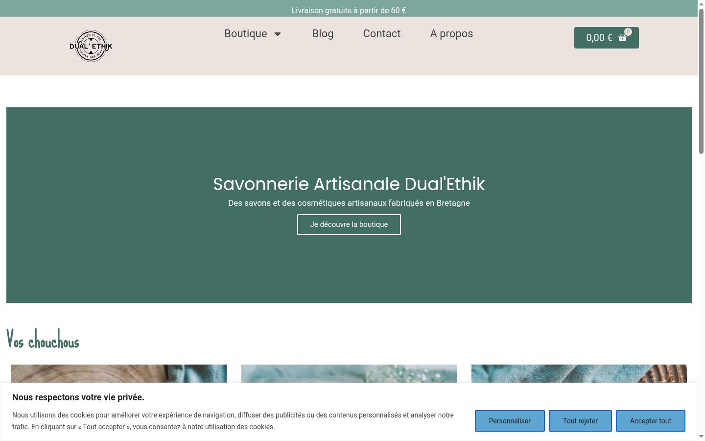 Screenshot des Einwilligungsbanners vor jeglicher Interaktion