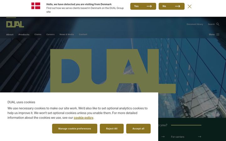 Screenshot of dualasset.com