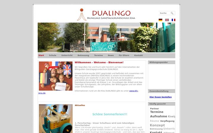 Screenshot of dualingo.de