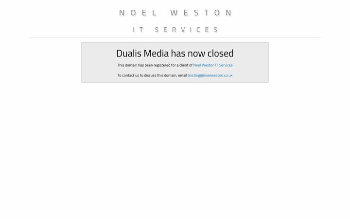 Screenshot stránky dualismedia.co.uk