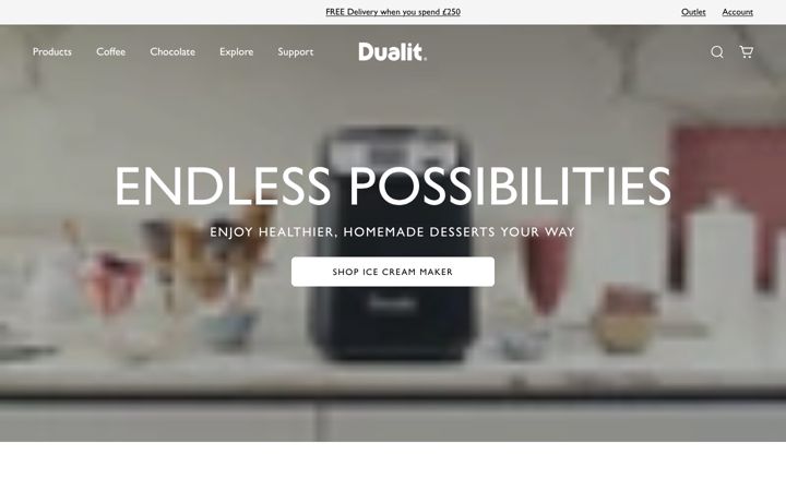 Screenshot of dualit.com