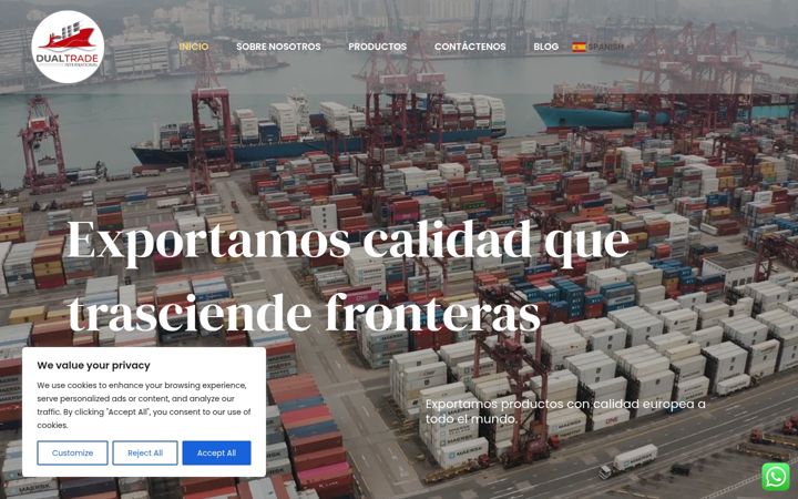 Screenshot of dualtradeinternational.com