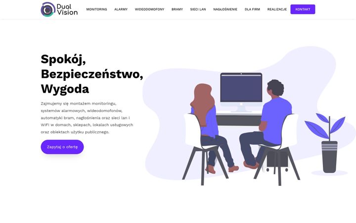 Snímek obrazovky dualvision.pl