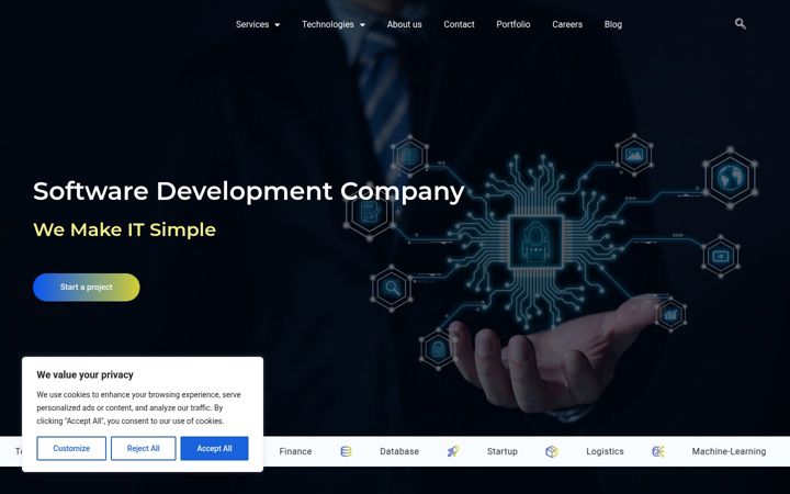 Screenshot of duanex.com