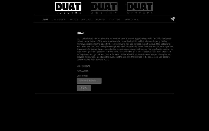 Screenshot ta' duatrecords.de