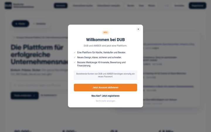 Screenshot of dub.de