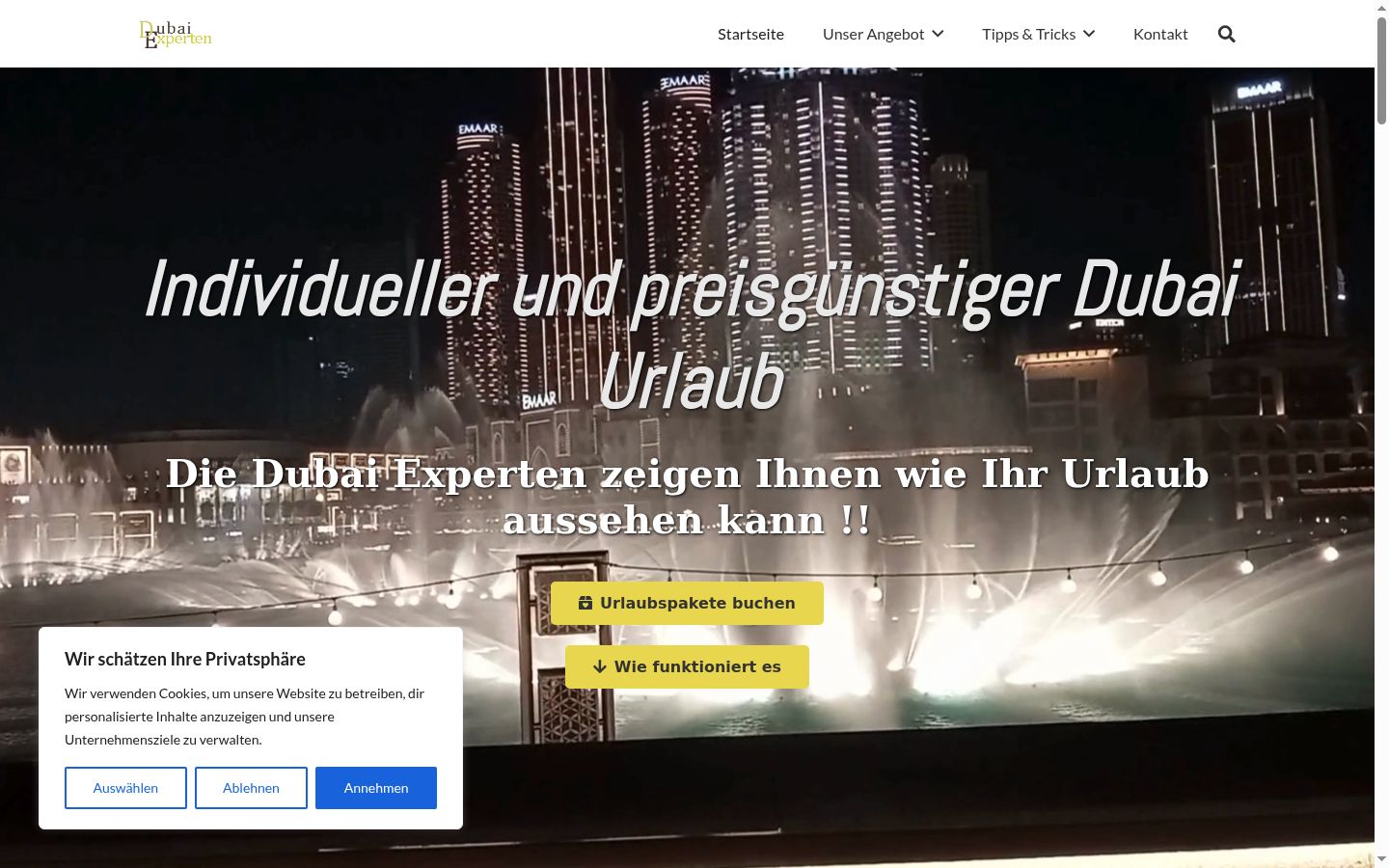 Screenshot tal-banner tal-kunsens muri qabel kwalunkwe interazzjoni