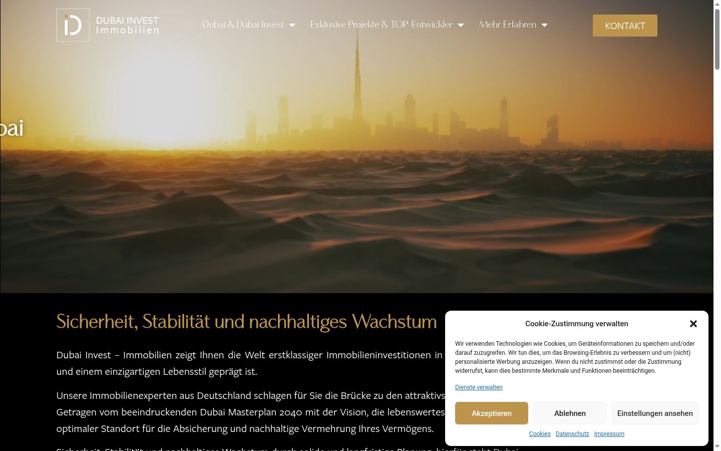 Screenshot tal-banner tal-kunsens muri qabel kwalunkwe interazzjoni