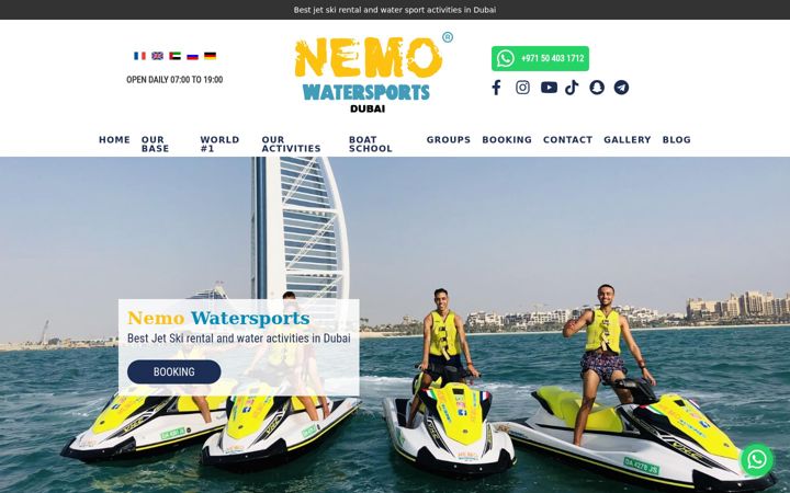 Screenshot of dubai-jetski.com