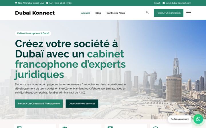 Screenshot of dubai-konnect.com