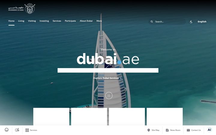 Screenshot of dubai.ae