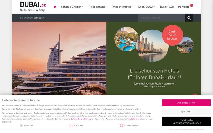 Screenshot of dubai.de