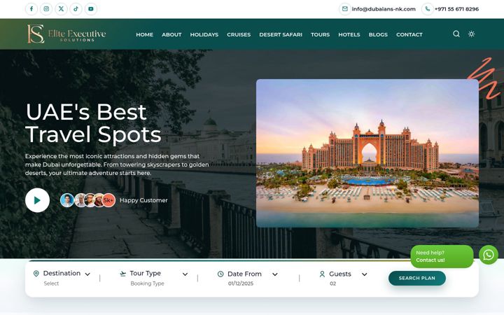 Screenshot of dubaians-nk.com