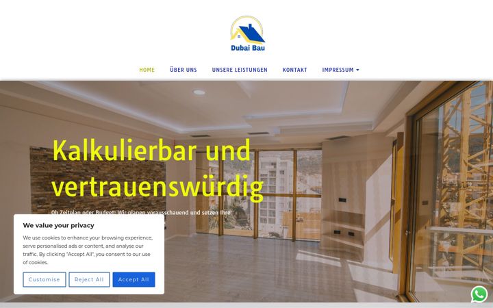 Screenshot of dubaibau.de