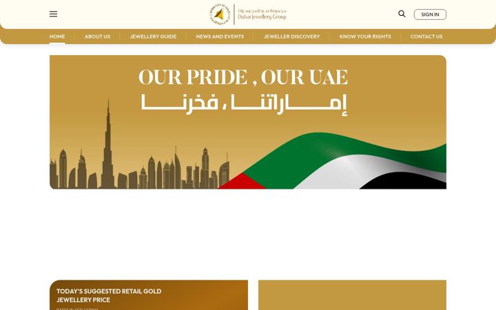 Screenshot of dubaicityofgold.com