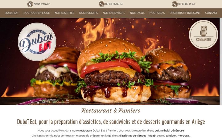 Screenshot of dubaieat.fr